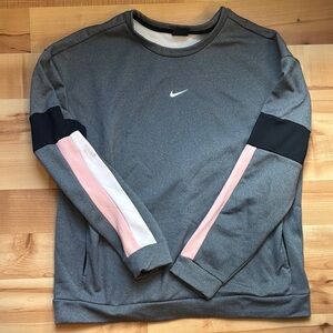 Nike Gray Athletic Top with White Logo